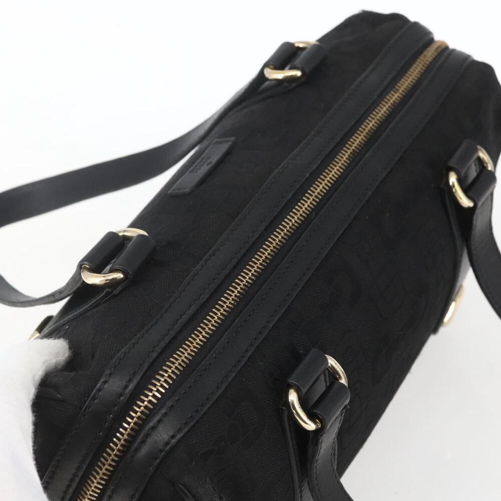GUCCI Hand Bag Canvas Black Gold 248270 Auth ka1280 - Picture 6 of 16